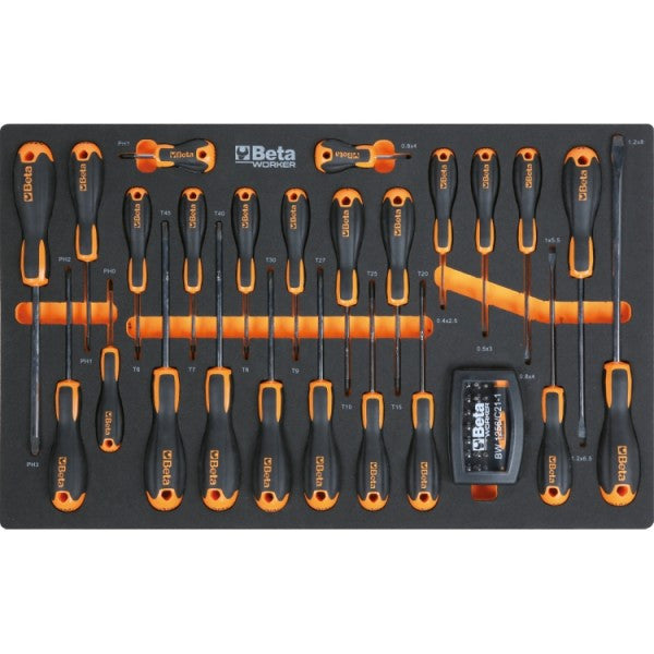 Beta Chariot à Outils 7 Tiroirs 309 Outils - 740 x 955 x 445 mm