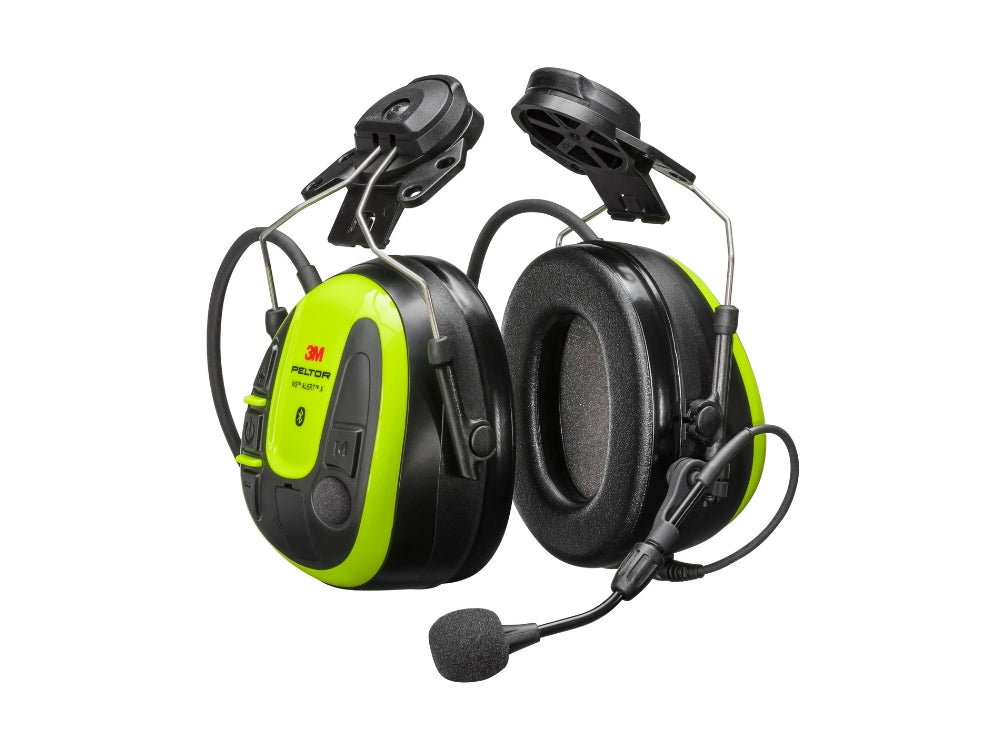 Casque antibruit haute visibilité 3M PELTOR WS ALERT X avec fixation pour casque, 30 dB