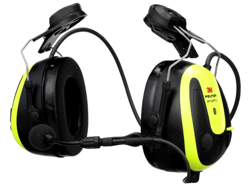 Casque antibruit Bluetooth 3M PELTOR WS ALERT X+ pour casque de sécurité avec réduction du bruit
