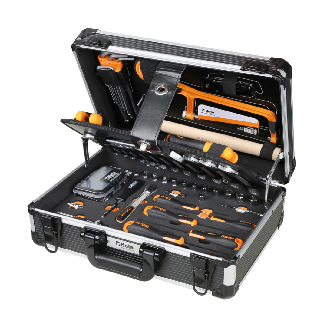 Beta Worker BW 2054E-100 Valise à Outils Aluminium 100 Pièces Maintenance