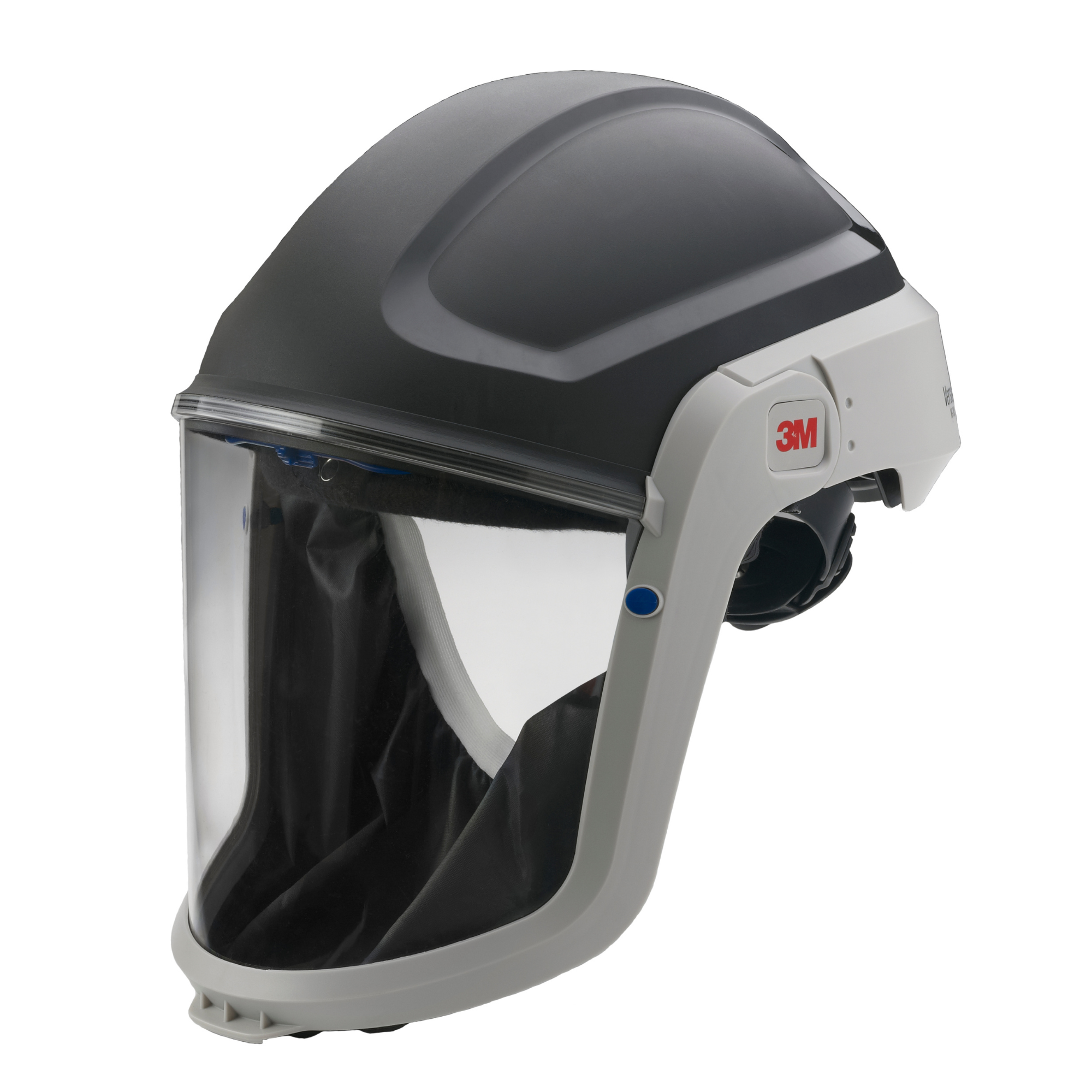 3M Versaflo M-307 Casque de Sécurité Léger Ignifuge Gris Clair et Noir