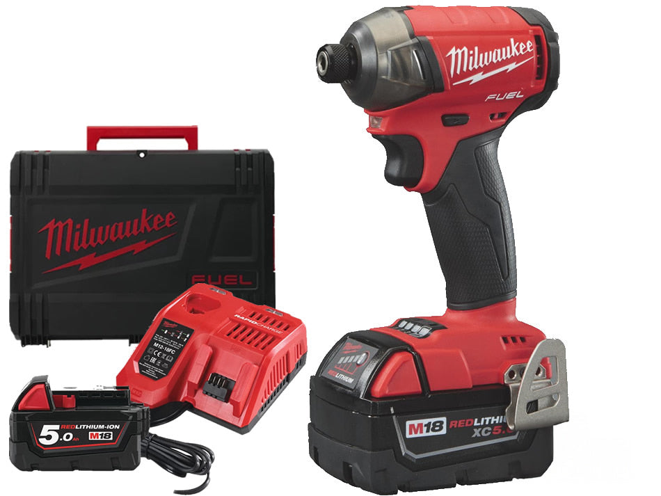 Milwaukee Visseuse à chocs M18 FQID-502X silencieuse ¼" hex sans balais kit