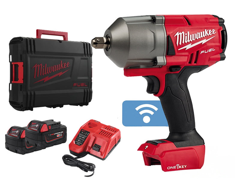 Milwaukee clé à choc 18V M18 ONEFHIWF34-502X haute couple 2x5.0Ah