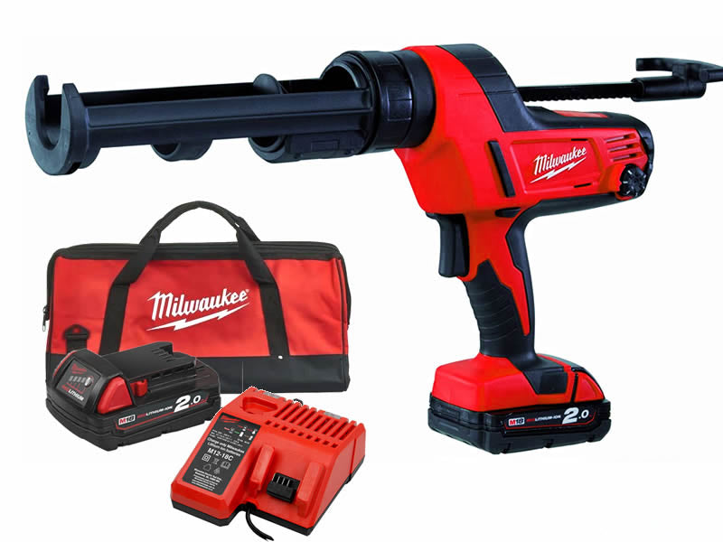 Milwaukee C18 PCG/310C 18V 310ml 6-Gang Silikonpistole mit Akku
