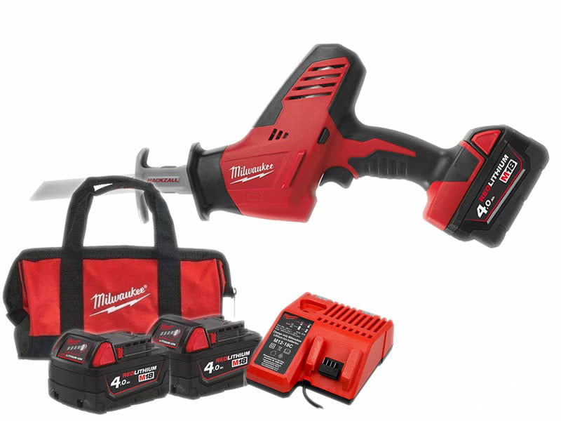 Milwaukee scie sabre M18 C18 HZ-402B 18V sans fil kit 2 batteries 4.0Ah chargeur