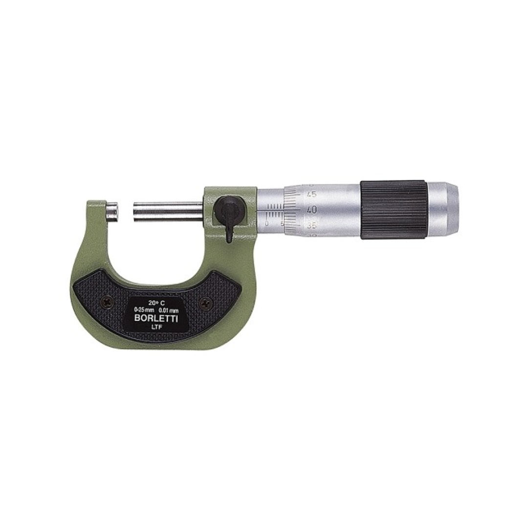 Borletti micromètres centésimaux extérieurs série 8 MELN/18W 0-200 mm complet