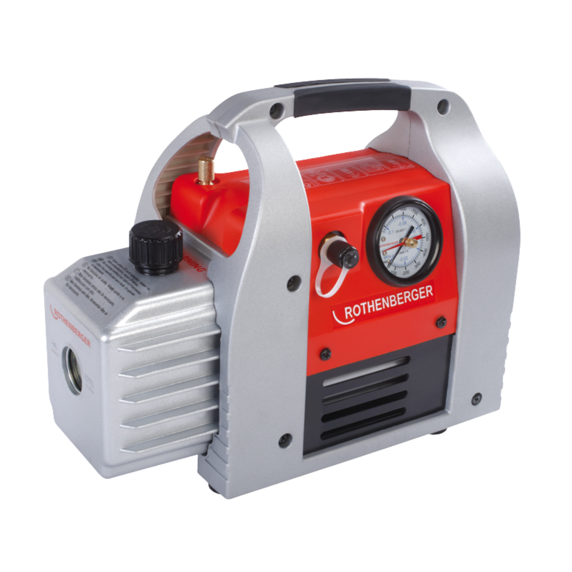 Rothenberger Roairvac R32 6.0 Doppelwirkende Vakuumpumpe 170 l/min Integriertes Vakuummeter 