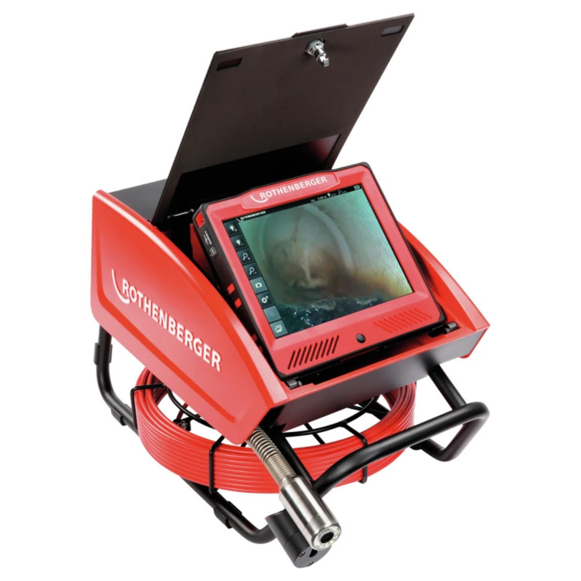 Rothenberger Rocam 4 Plus Caméra d'inspection Plomberie Écran 10.4" Câble 30m