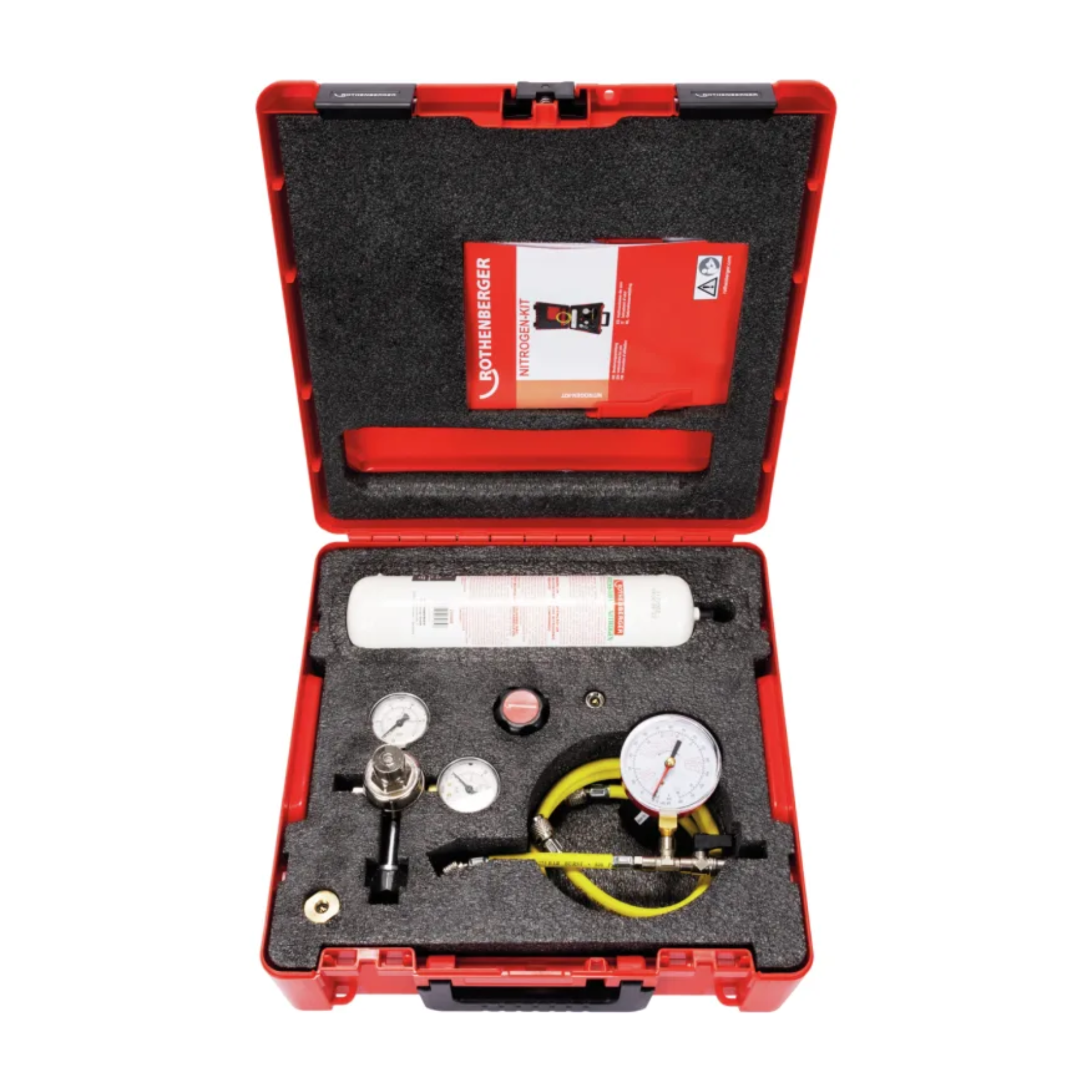 Rothenberger Kit Azote 1 kg pour Climatisation et Réfrigération avec Manomètres