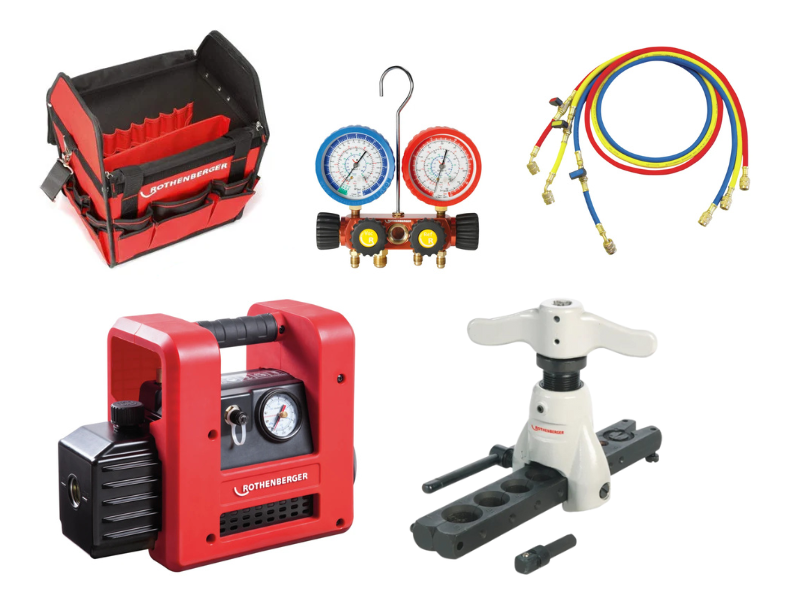 Rothenberger Kit Easy Pack R32: Pompe à Vide, Manomètre et Flexible