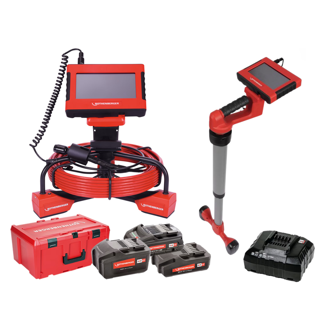 Rothenberger Rocam Mini HD 25/22 Inspektionskamera mit 22 m Kabel + ROLOC