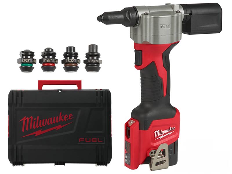 Milwaukee Riveteuse M12 BPRT-201X avec Batterie 2Ah Capacité 325 Rivets