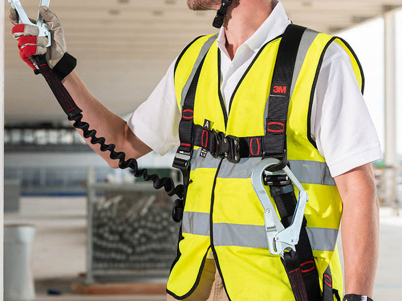 3M Kit Antichute Premium Protecta avec Harnais 1 Point, Enrouleur et Sac à Dos